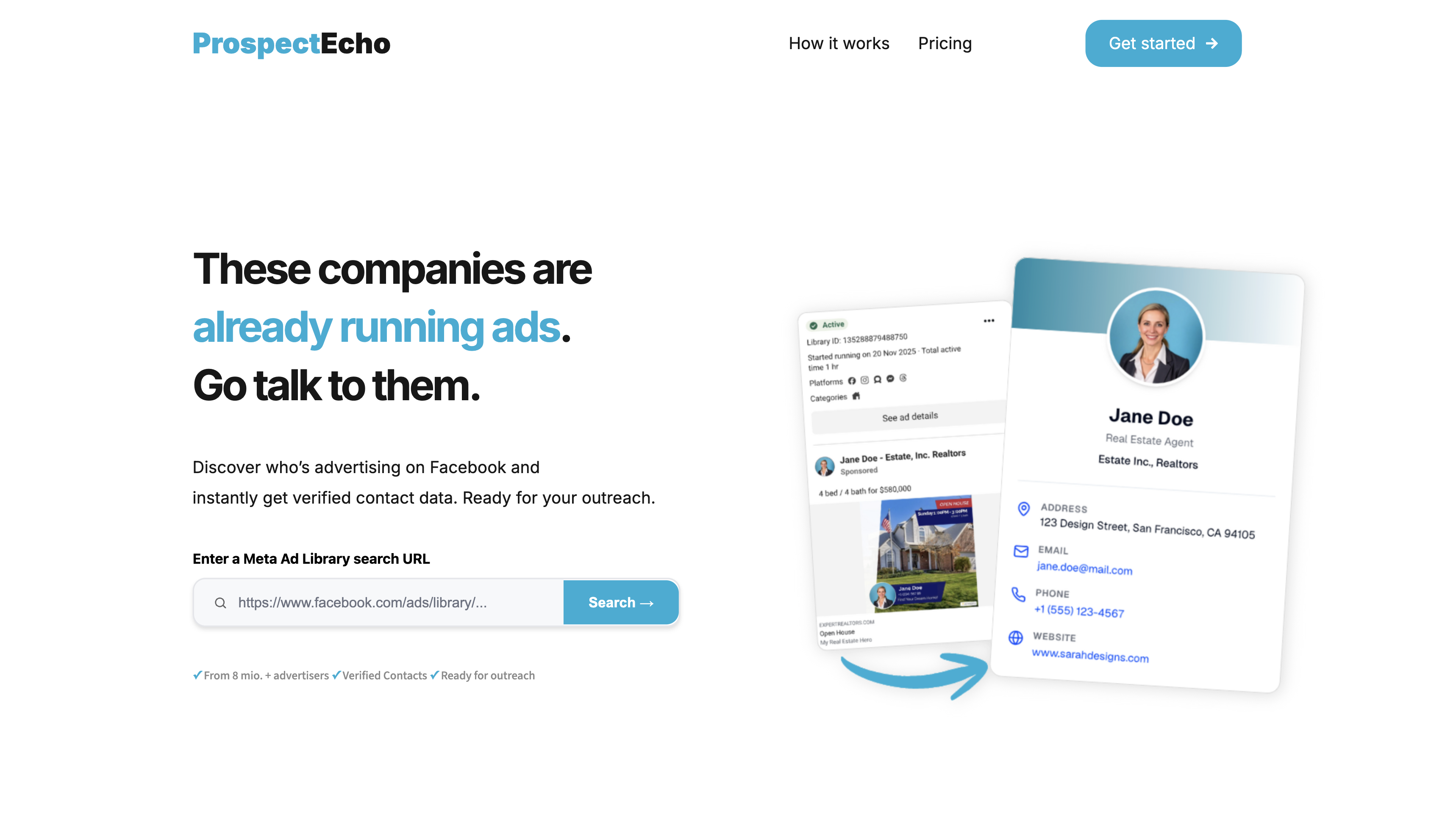 ProspectEcho Platform Screenshot
