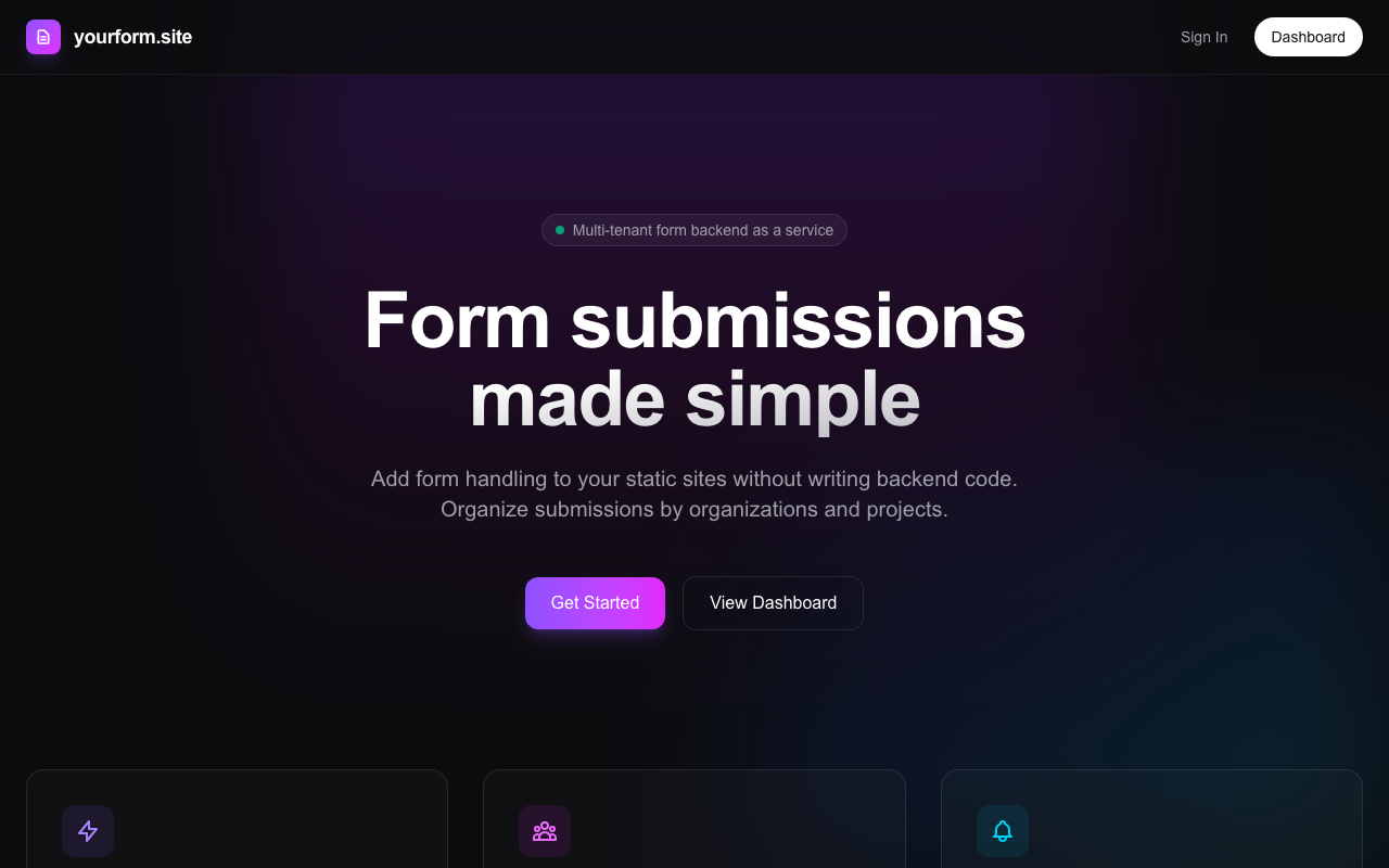 yourform.site Screenshot